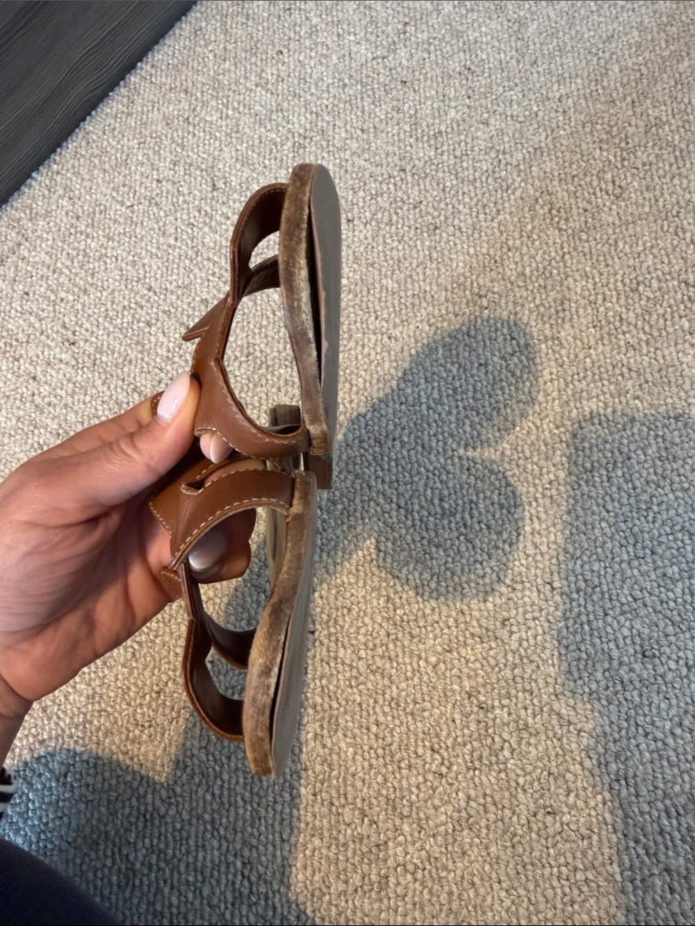 Hermes Oran Sandals - Brown - Size 37.5 - Picture 3 of 7